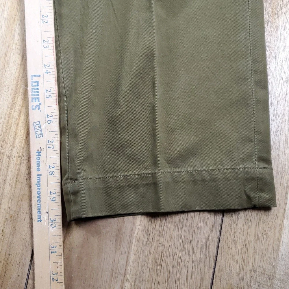New Vintage Polo Ralph Lauren Preston Pant Men 34x30 Olive Green Chino Cotton